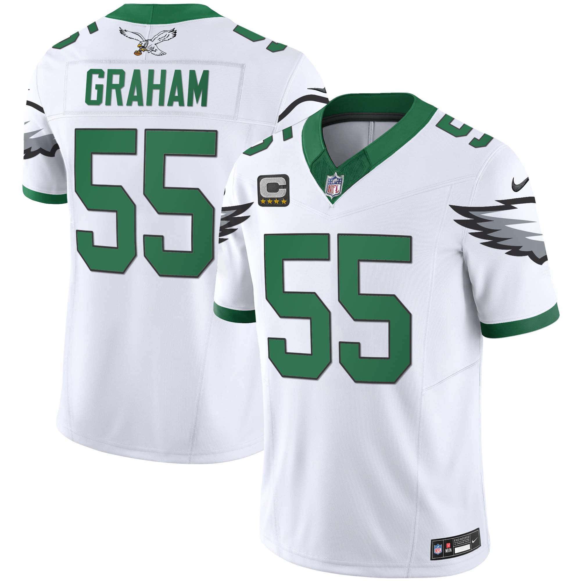 Men Philadelphia Eagles #55 Graham White 2024 Nike Vapor Limited NFL Jersey